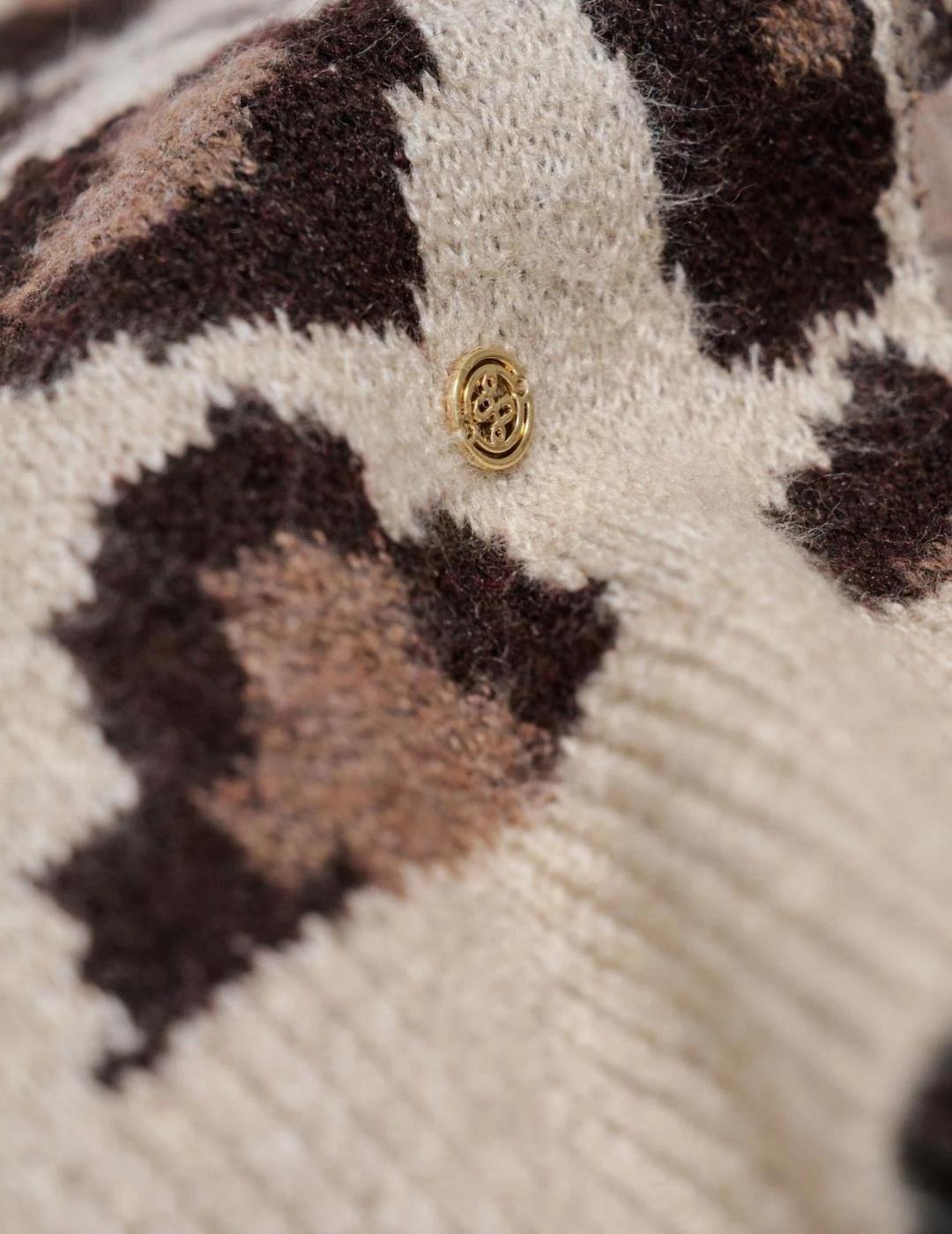 Salsa Bufanda Animal Print Beige