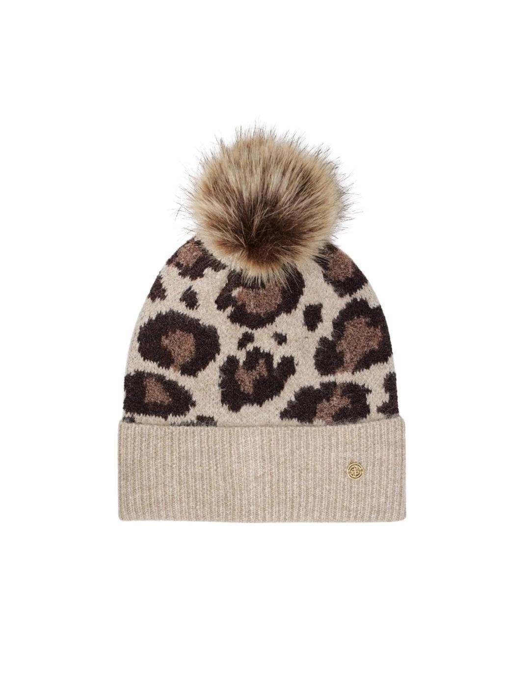Salsa Gorro Animal Print Beige