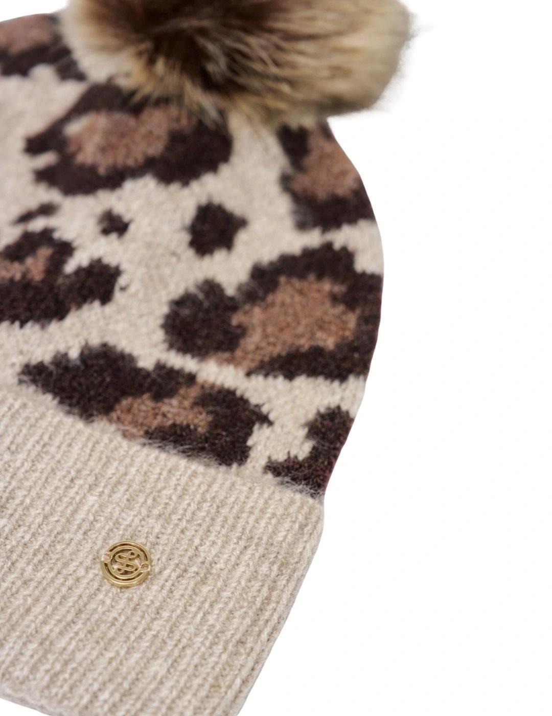 Salsa Gorro Animal Print Beige