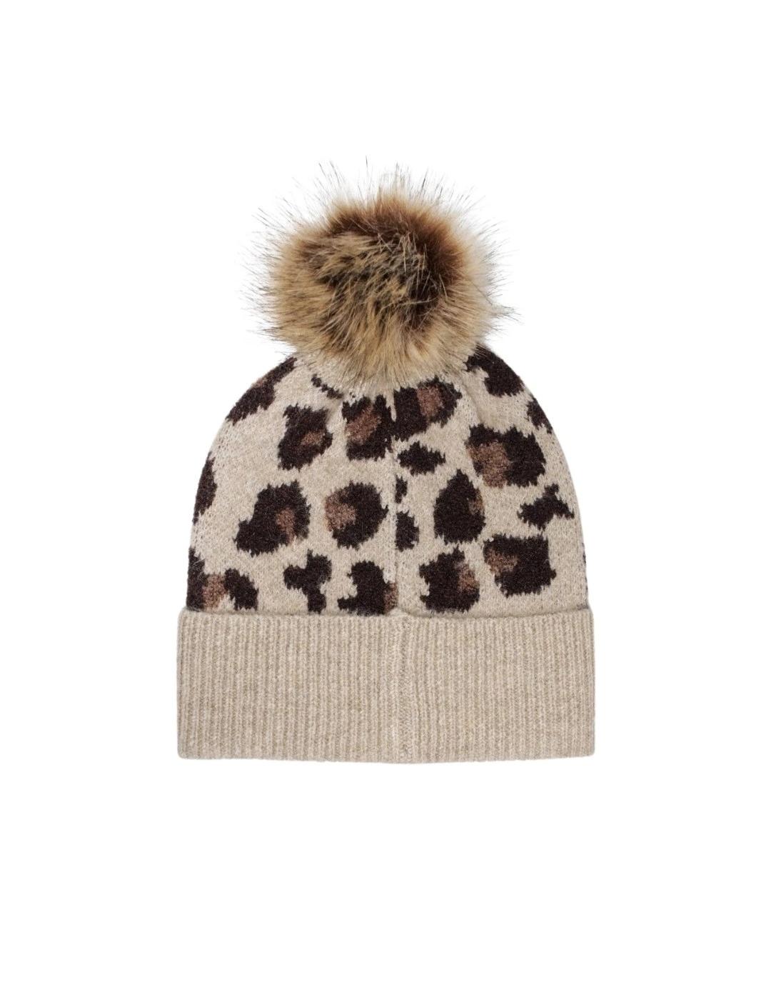 Salsa Gorro Animal Print Beige