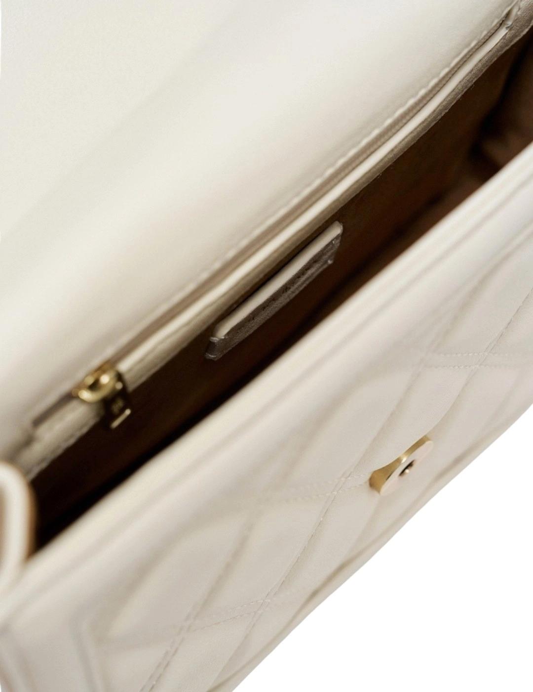 Salsa Bolso Acolchado Efecto piel Blanco