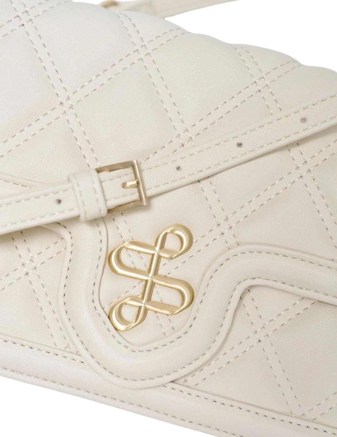 Salsa Bolso Acolchado Efecto piel Blanco