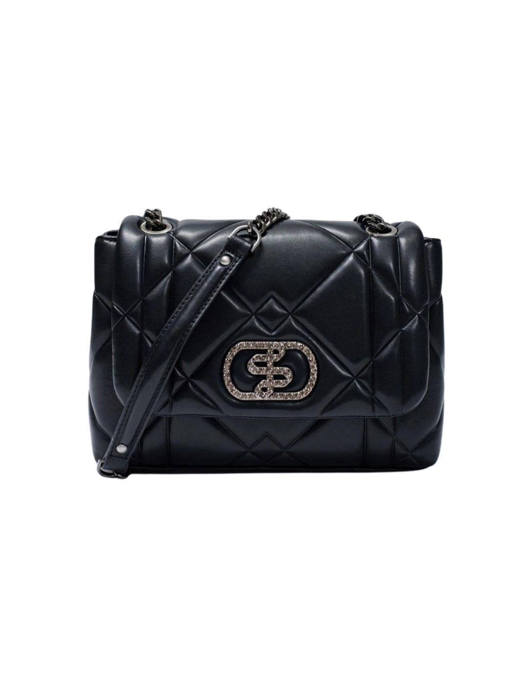 Salsa Bolso Acolchado Efecto piel Negro