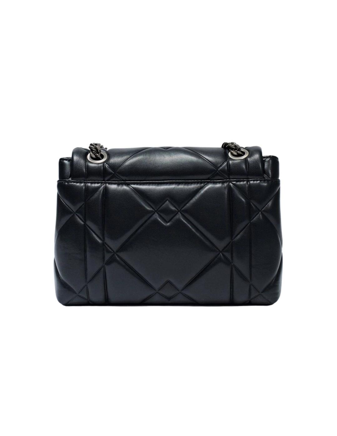 Salsa Bolso Acolchado Efecto piel Negro