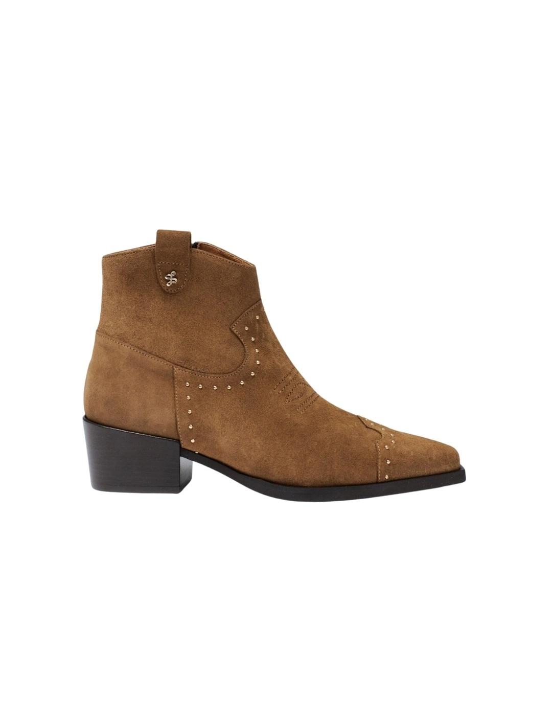 Salsa Botas Cowboy en piel Marrón