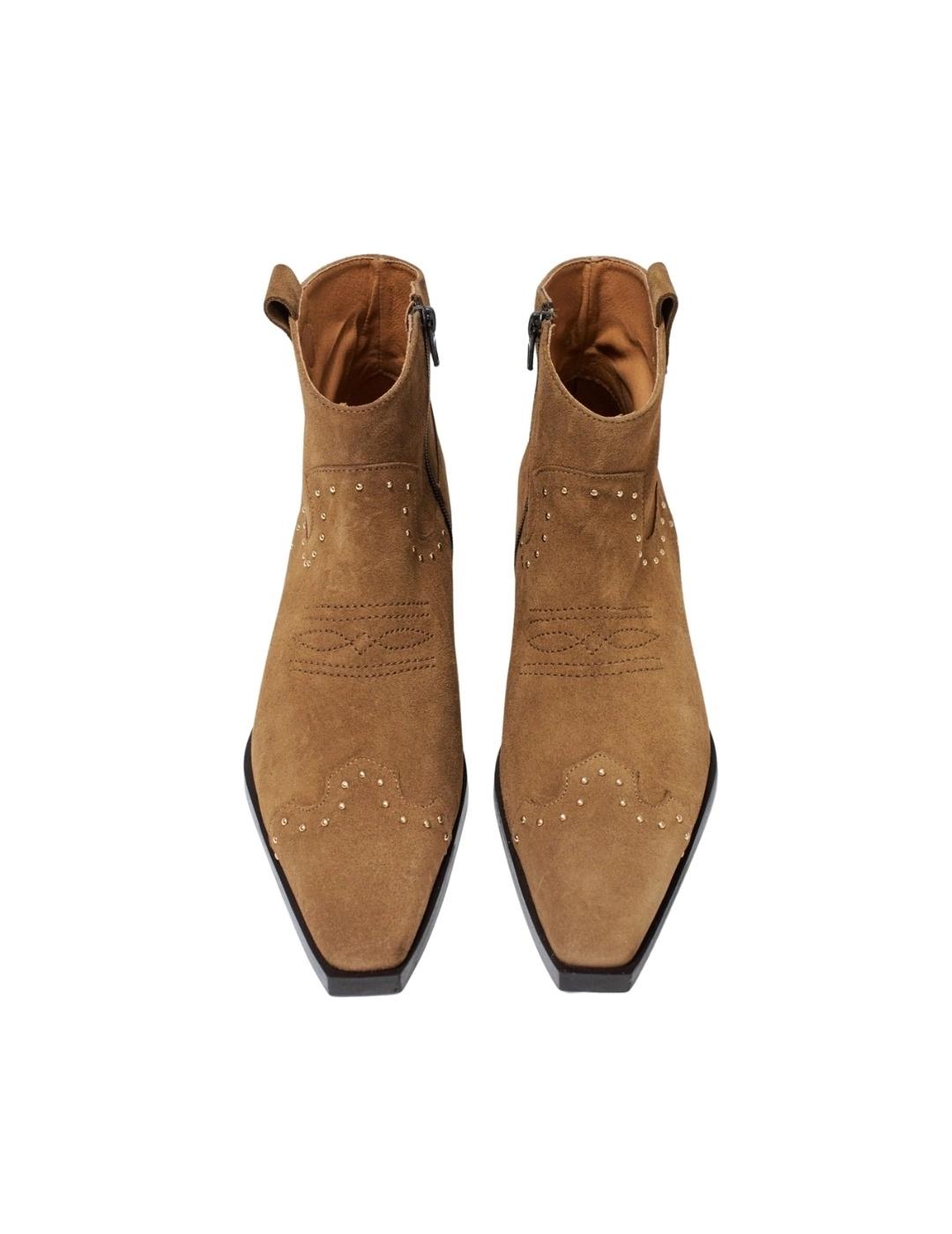 Salsa Botas Cowboy en piel Marrón