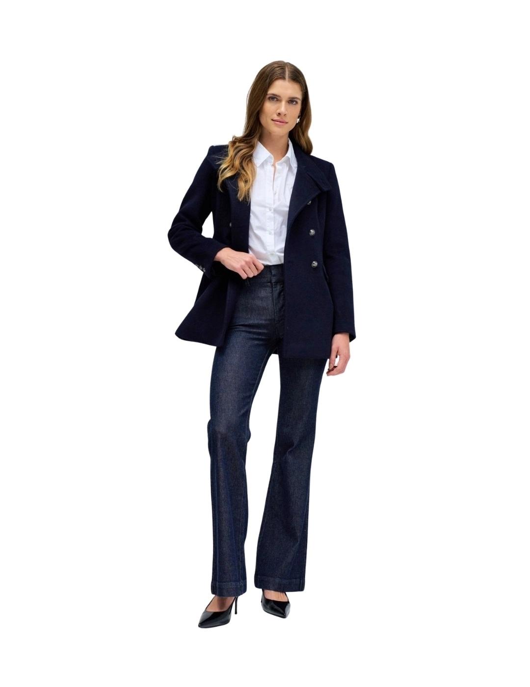 Salsa Abrigo de paño corto Azul marino