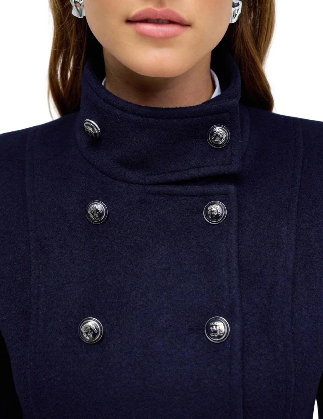 Salsa Abrigo de paño corto Azul marino