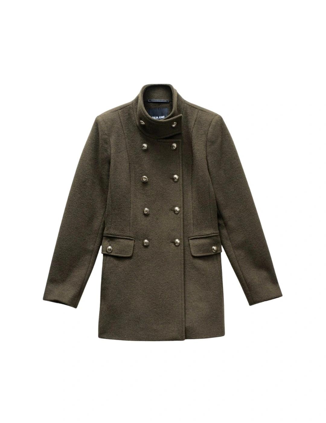 Salsa Abrigo de paño corto Verde