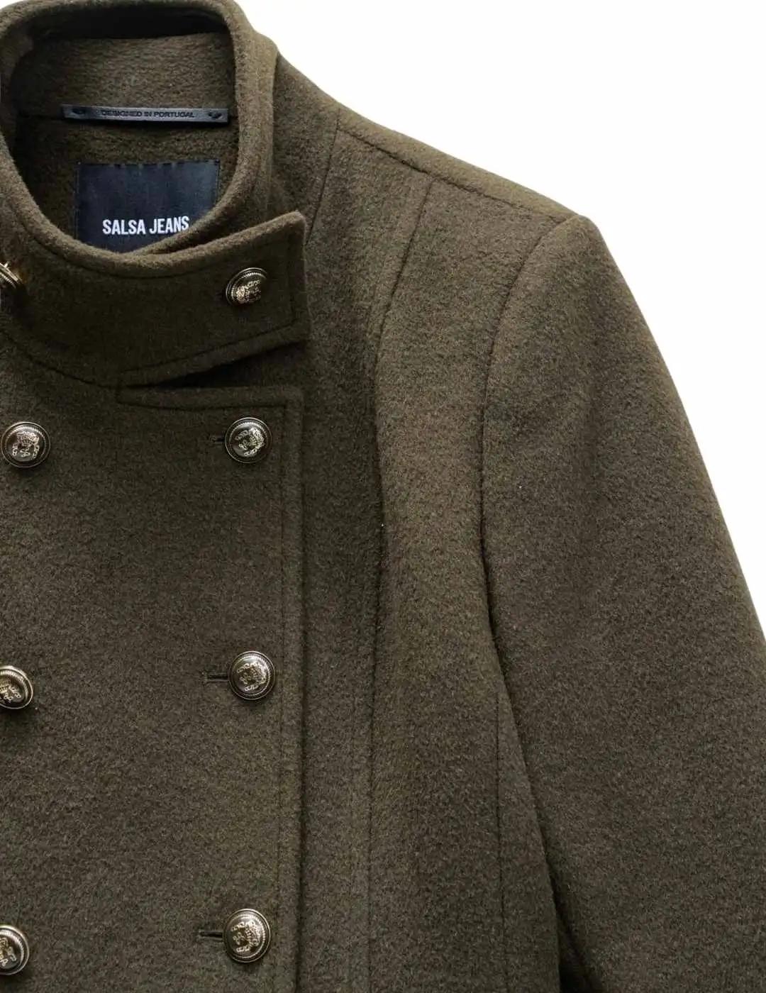 Salsa Abrigo de paño corto Verde