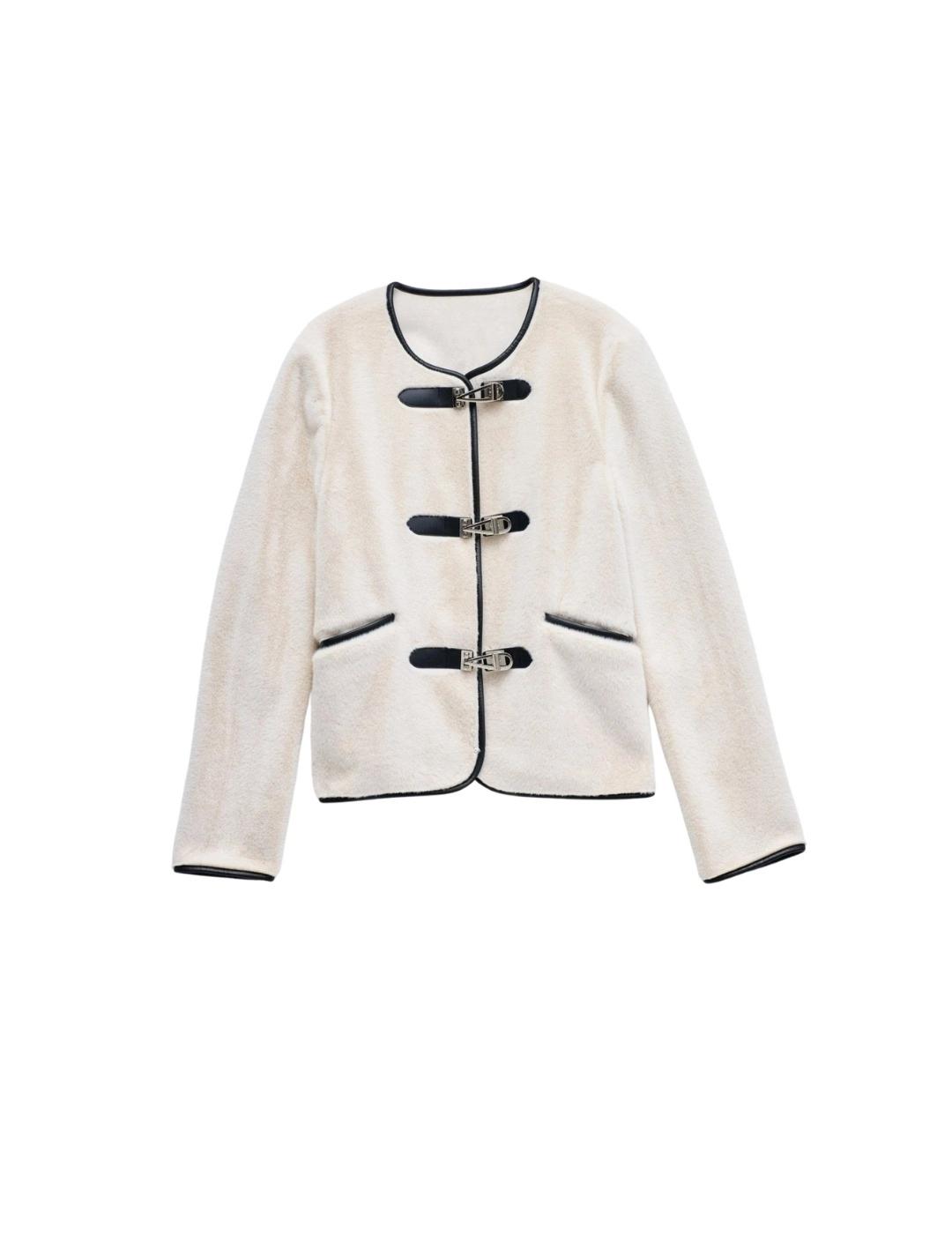 Salsa Chaqueta con pelo Blanco