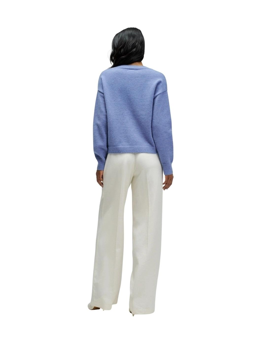 Salsa Jersey de punto con logo Azul