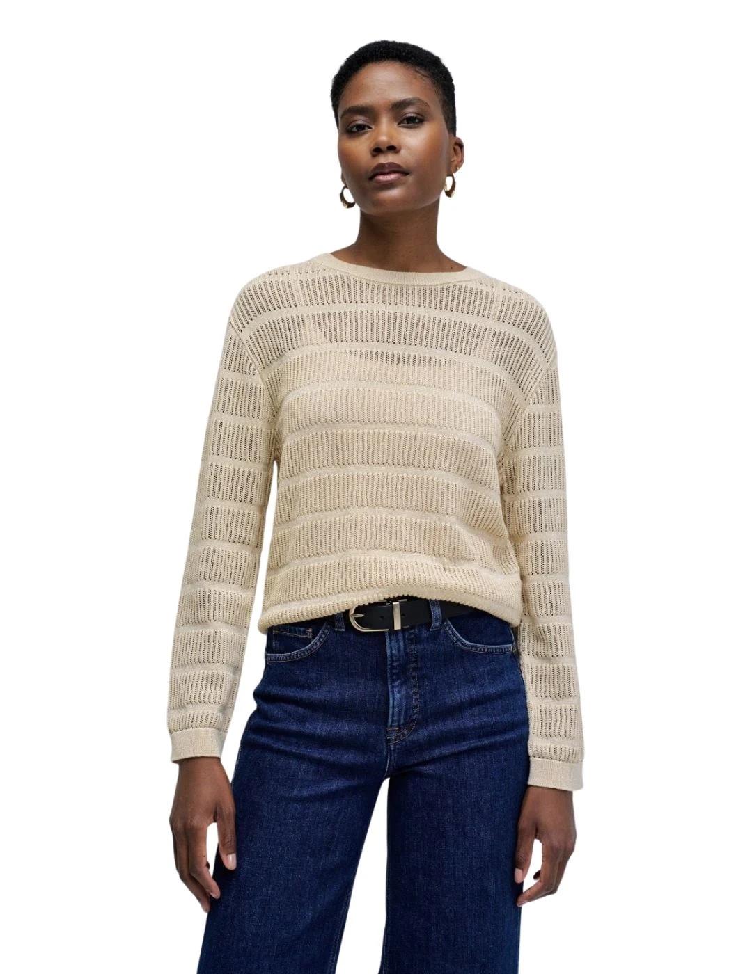 Salsa Jersey de punto con brillo