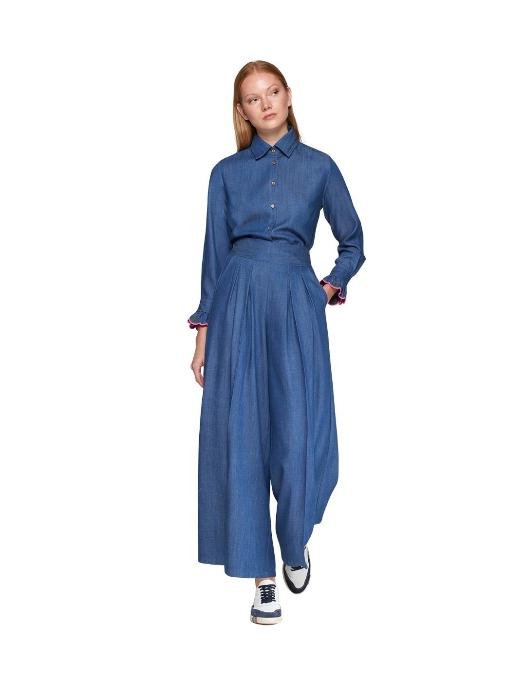 Vilagallo Pantalón Marian Denim Tencel