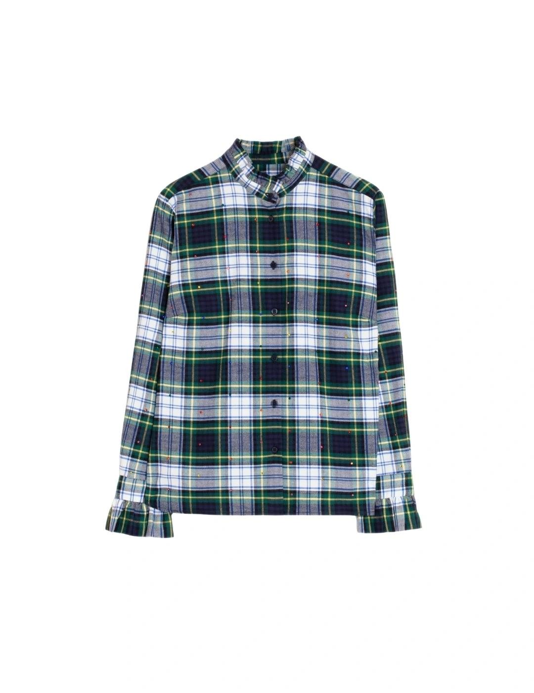 Vilagallo Camisa Nicola Strass Escocés Verde