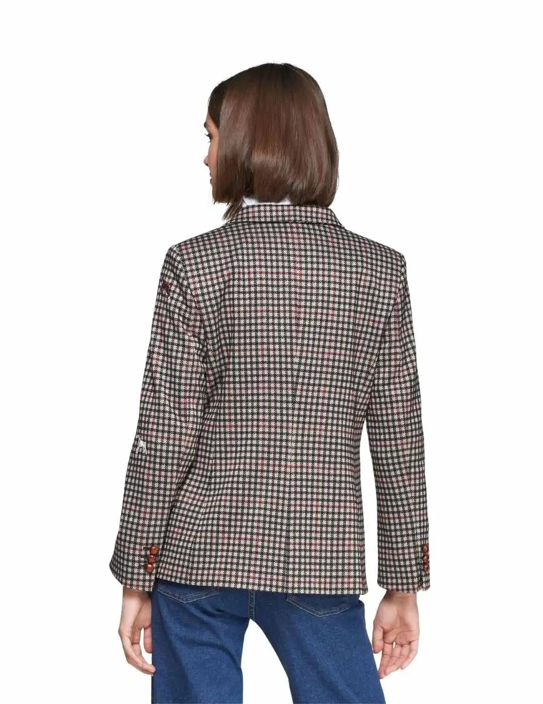 Vilagallo Chaqueta Heather Emb Punto Pata de gallo