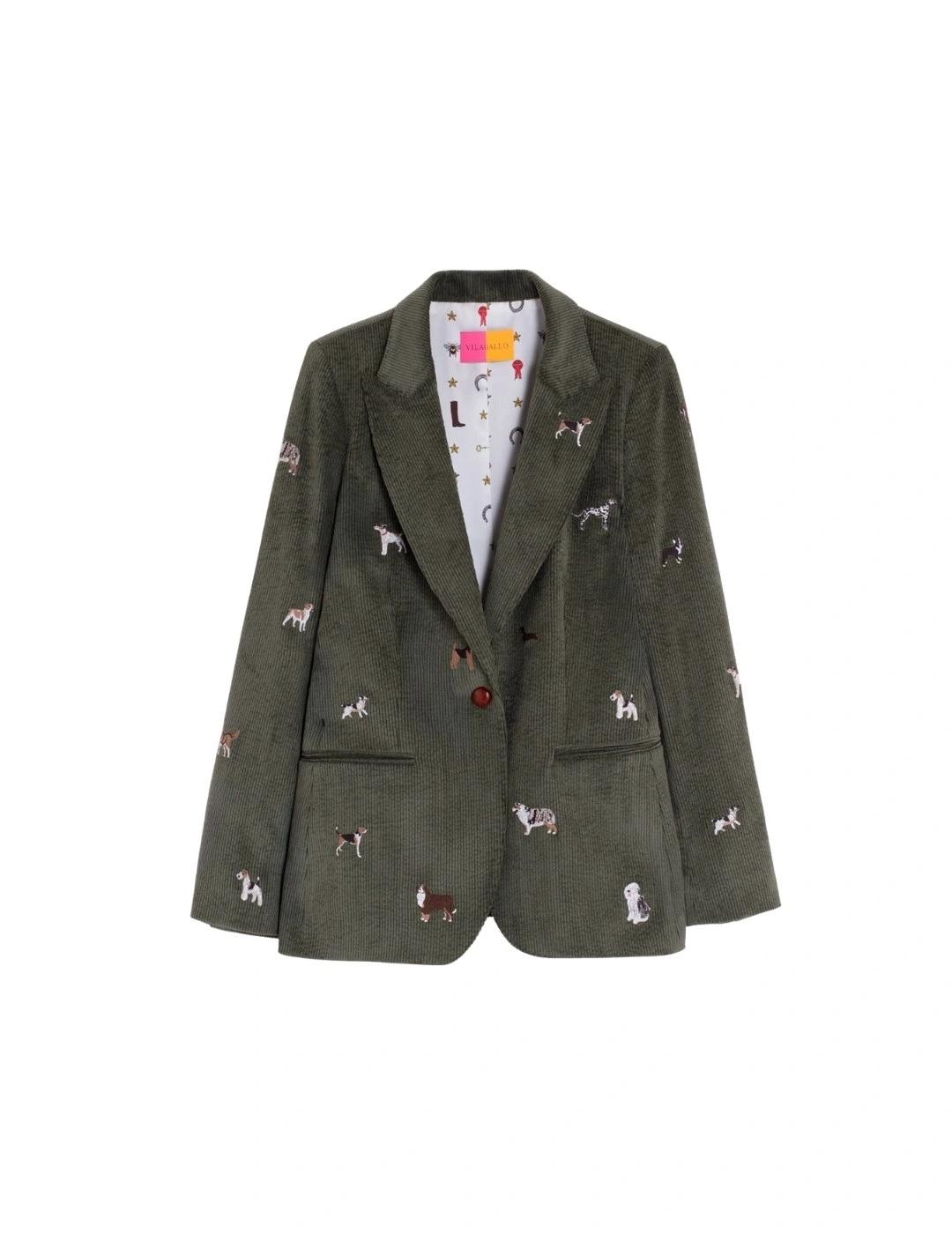 Vilagallo Chaqueta Heather Emb Pana Verde caza