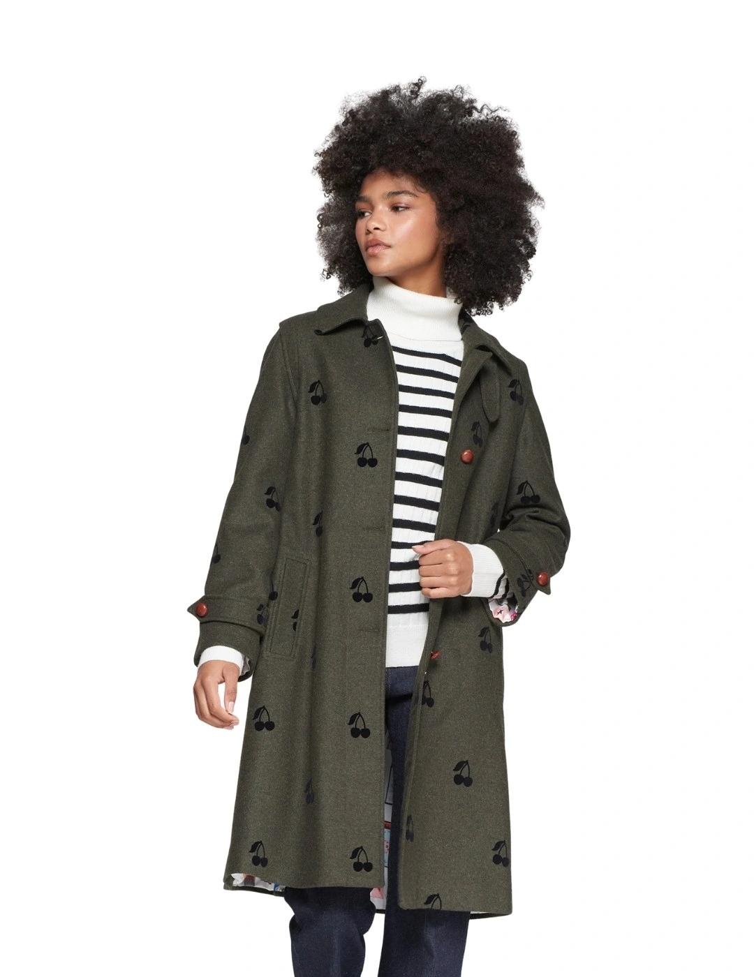 Vilagallo Abrigo Loden Focado Verde