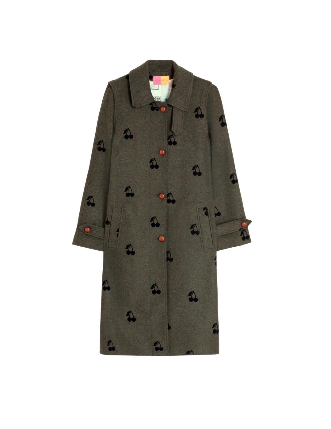 Vilagallo Abrigo Loden Focado Verde