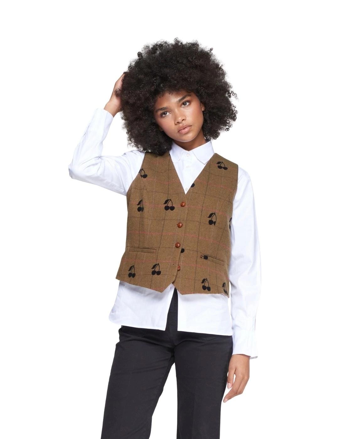 Vilagallo Caleco Agata Cuadro Verde Perfile