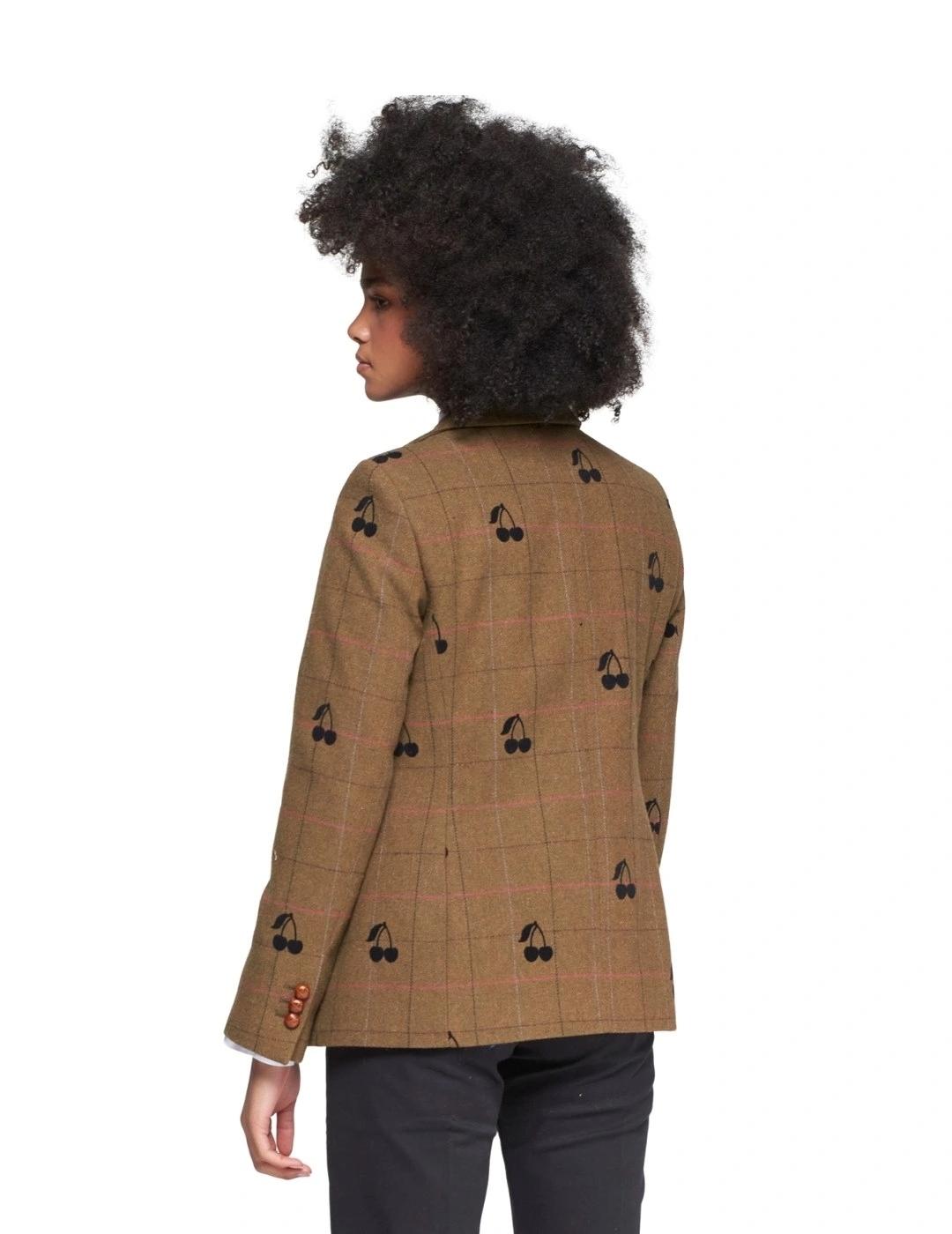 Vilagallo Chaqaueta Helen Flocado Cuadro Verde Per