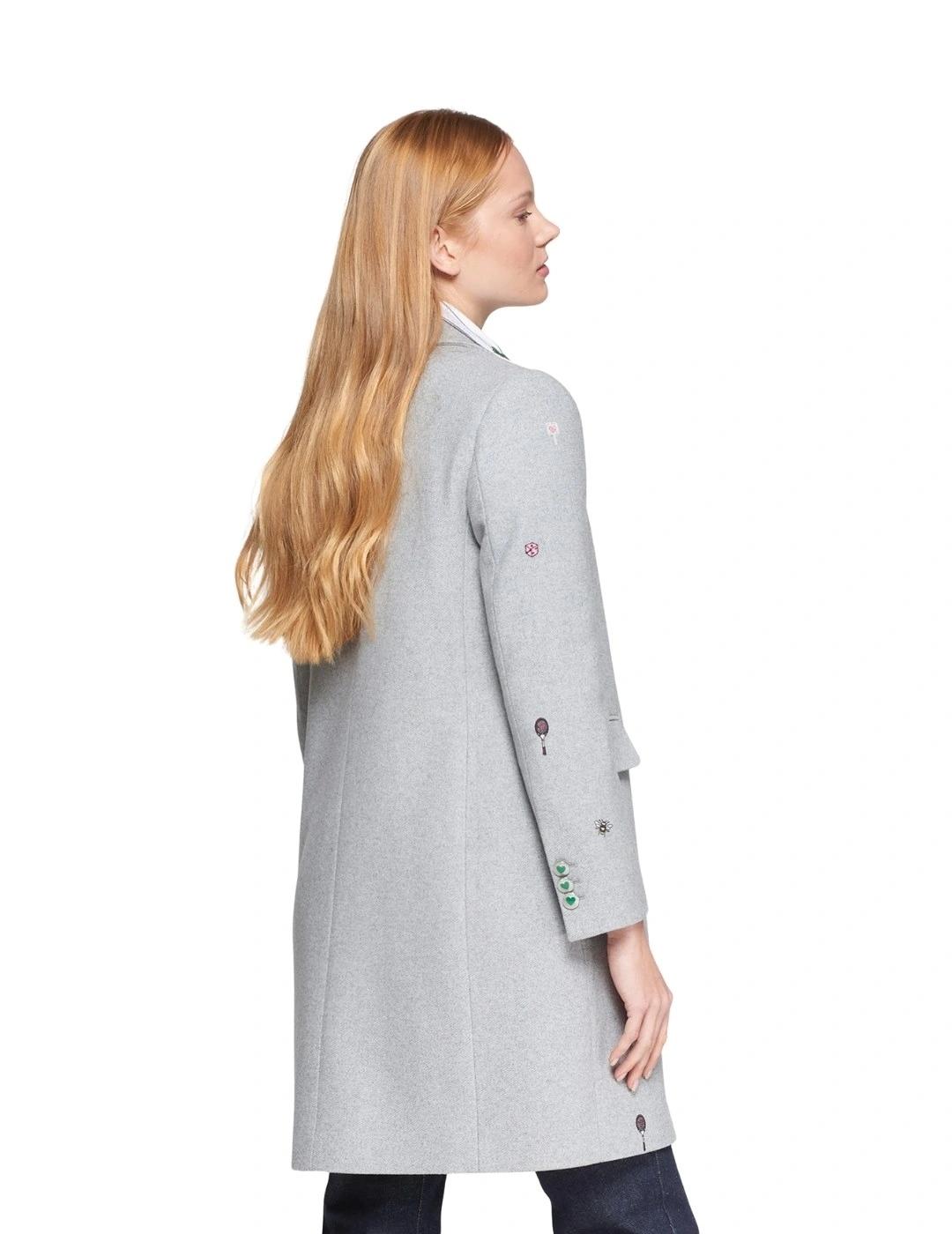 Vilagallo Abrigo Aricia Emb Lana Gris