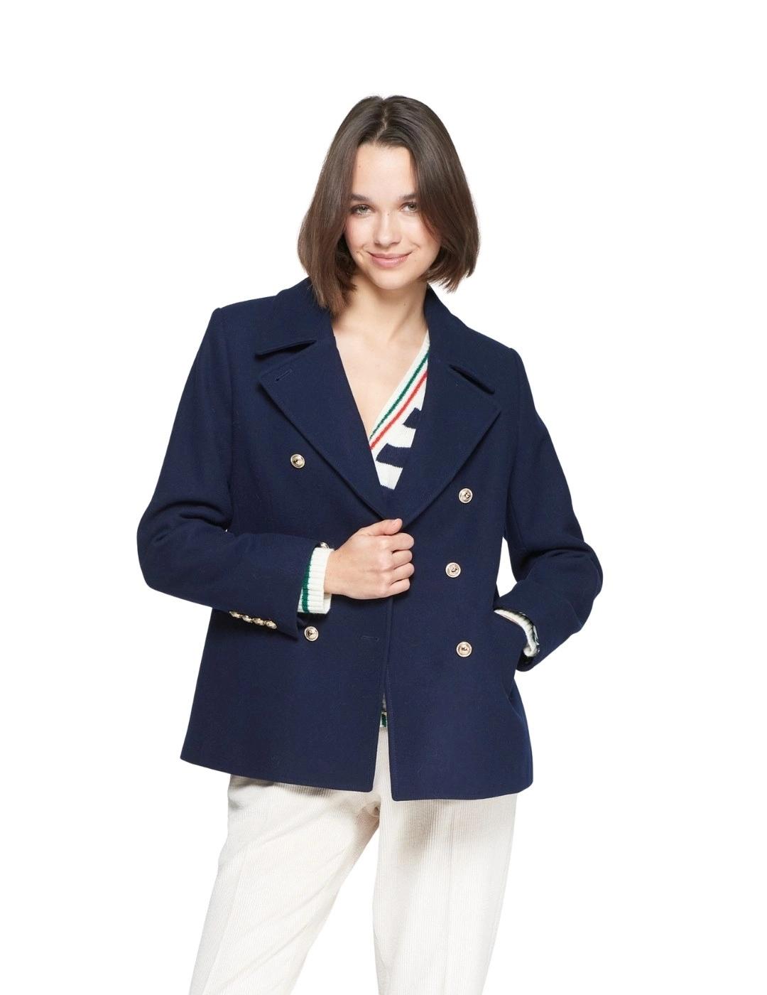 Vilagallo Chaqueta Marinera Emb Lana Azul Marino