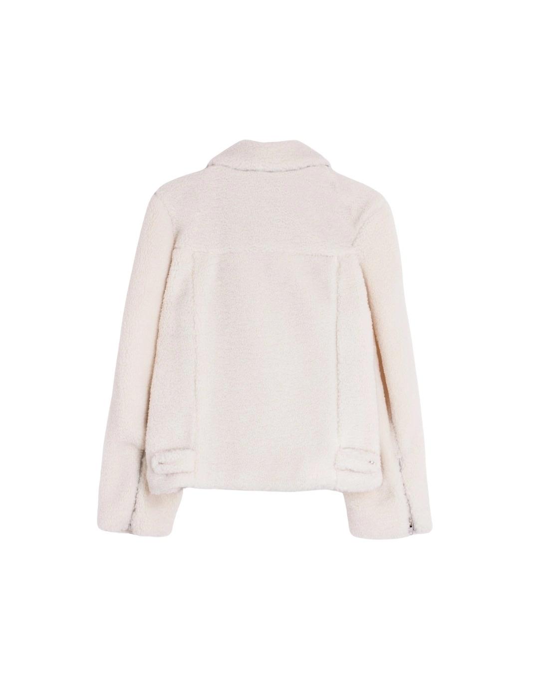 Vilagallo Chaqueta Blair Borrego Crudo Fake