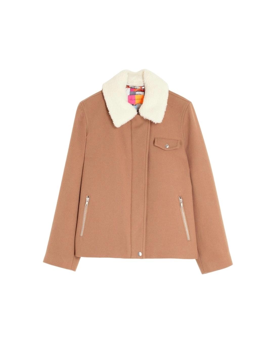 Vilagallo Chaqueta Blair Emb Camel Lana