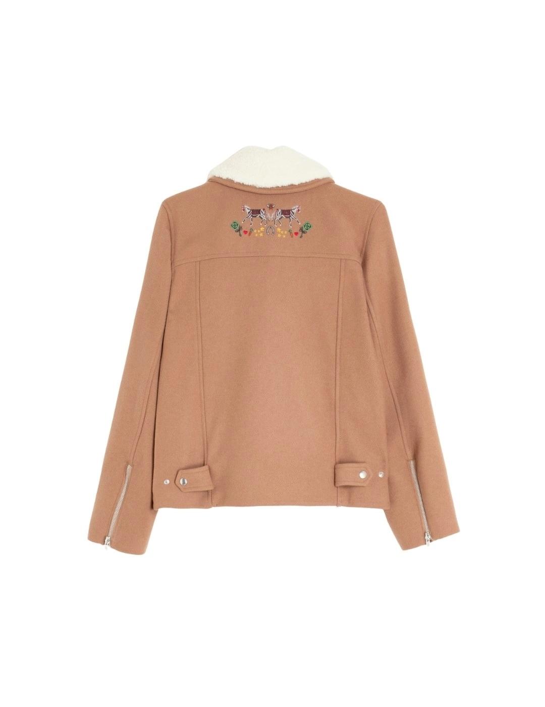 Vilagallo Chaqueta Blair Emb Camel Lana