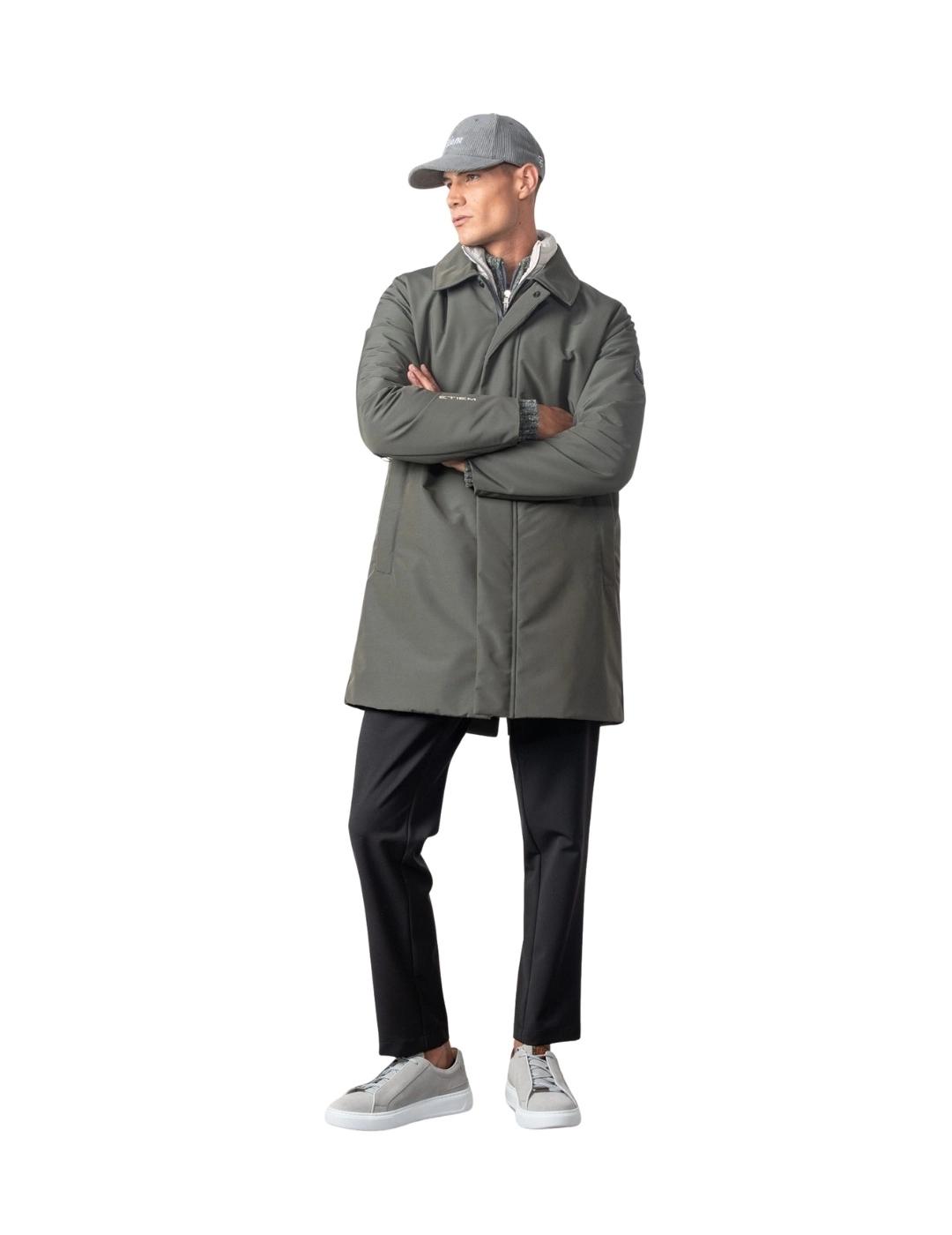 Etiem Trench Verde caqui con chaleco desmontable