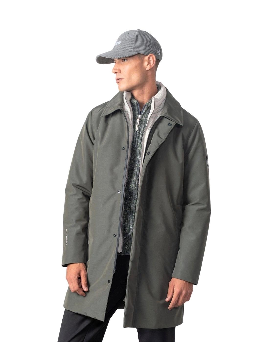 Etiem Trench Verde caqui con chaleco desmontable