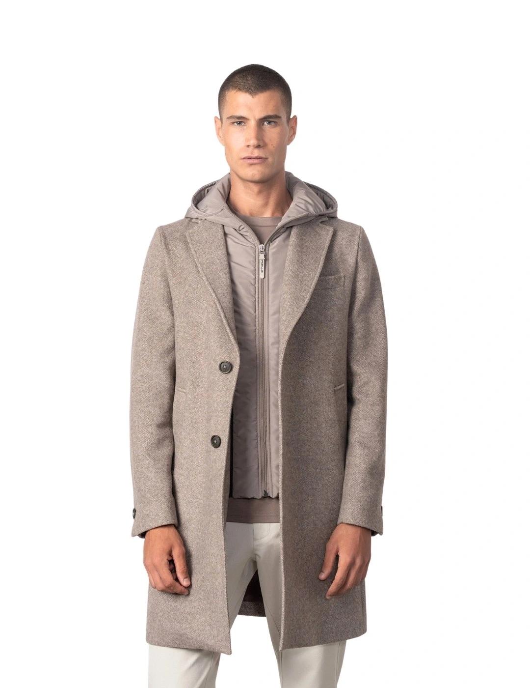 Etiem Abrigo con capucha desmontable Beige