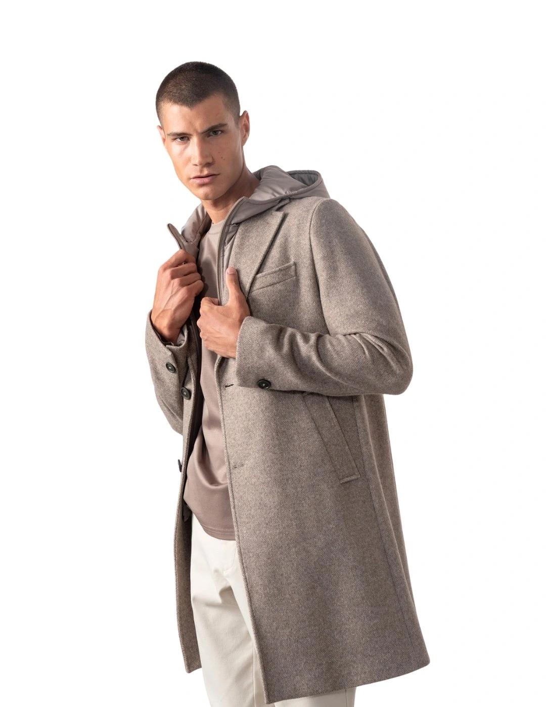 Etiem Abrigo con capucha desmontable Beige