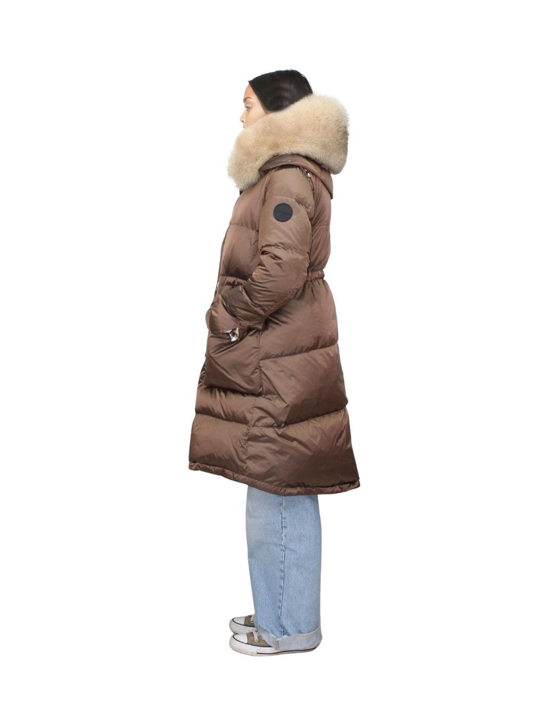 Flo&Clo Parka Marrón con cordón ajustable