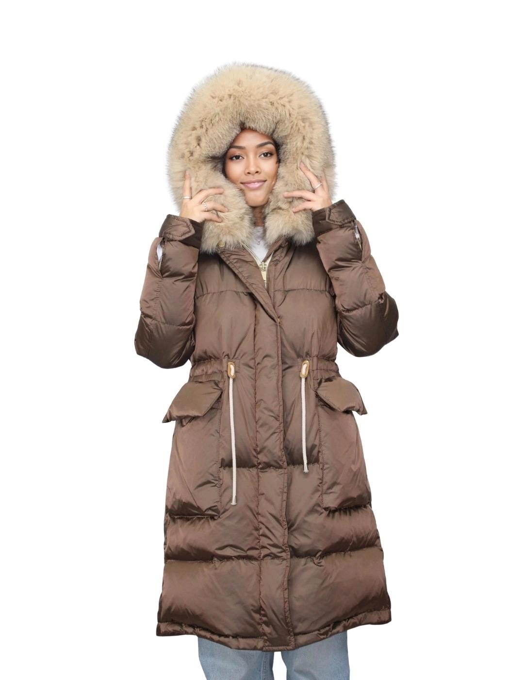 Flo&Clo Parka Marrón con cordón ajustable