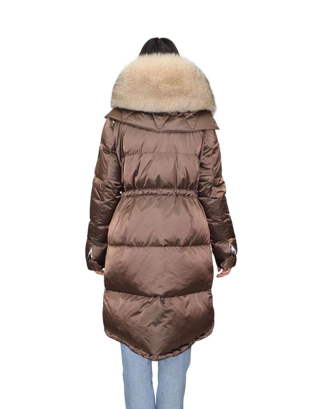 Flo&Clo Parka Marrón con cordón ajustable