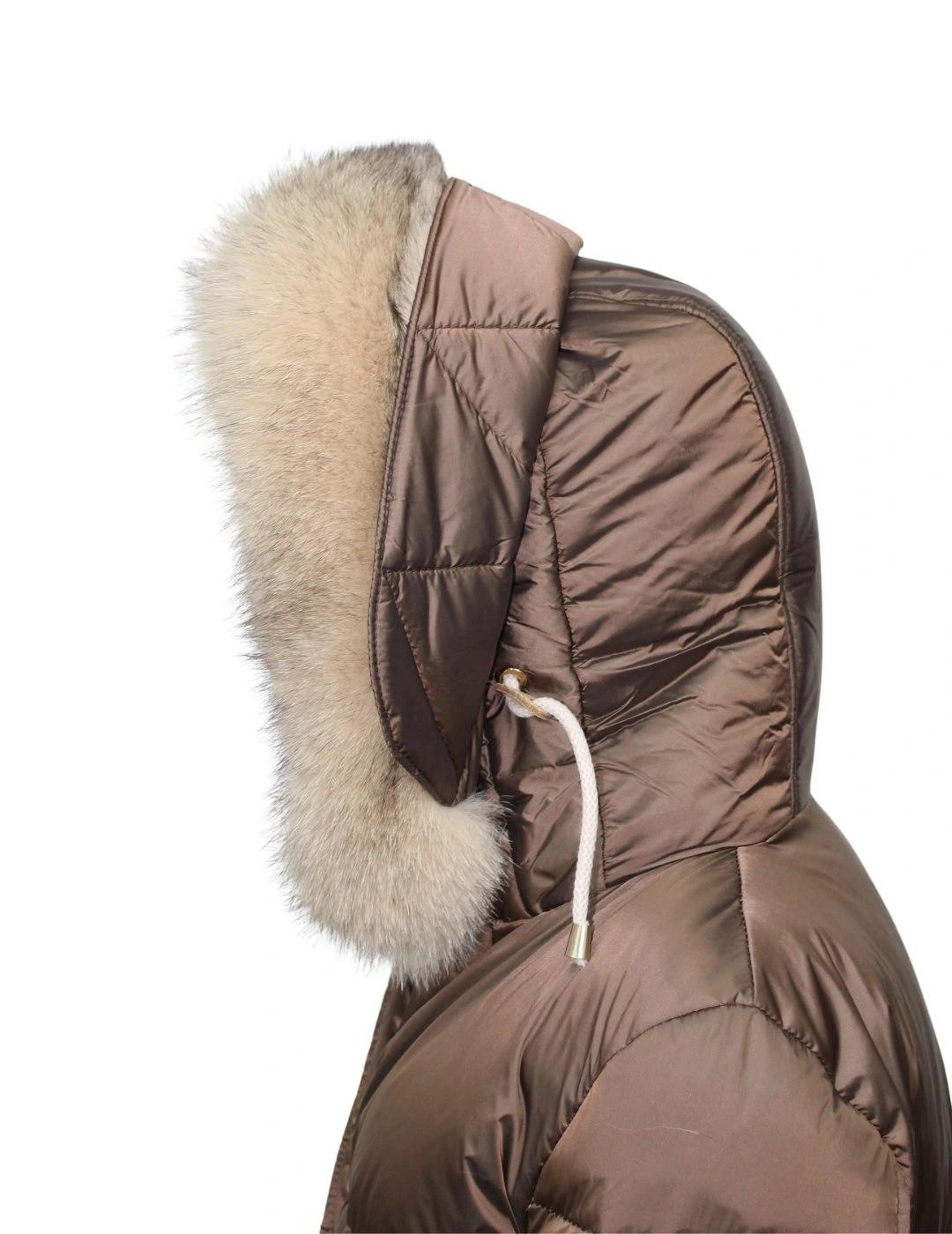 Flo&Clo Parka Marrón con cordón ajustable