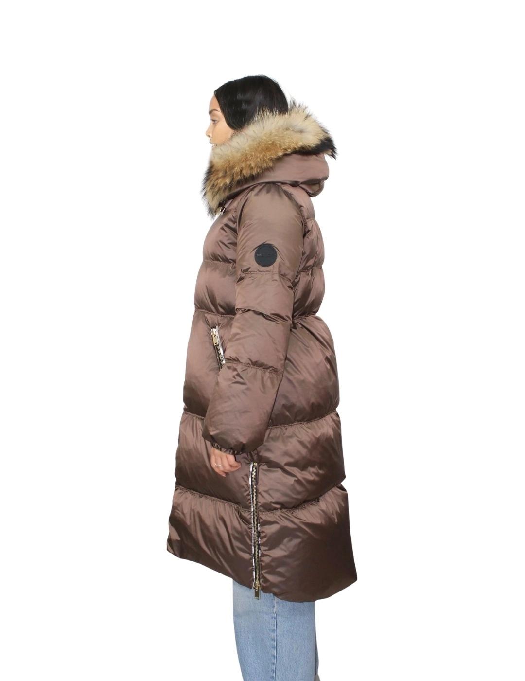 Flo&Clo Parka Marrón larga con capucha