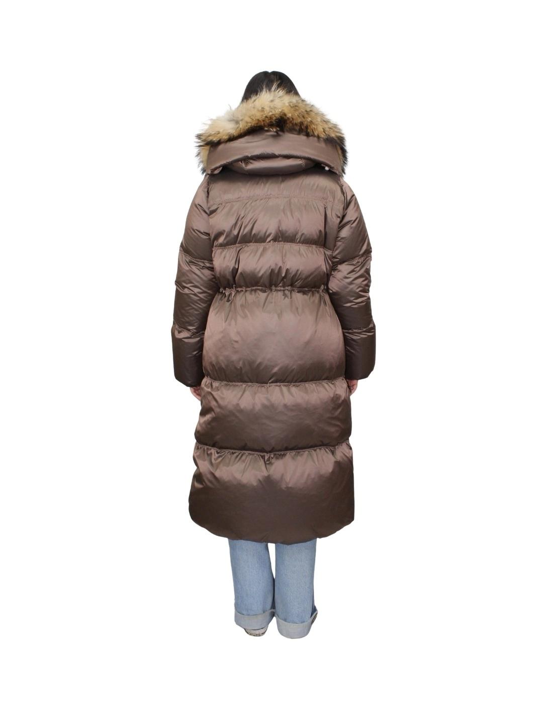 Flo&Clo Parka Marrón larga con capucha