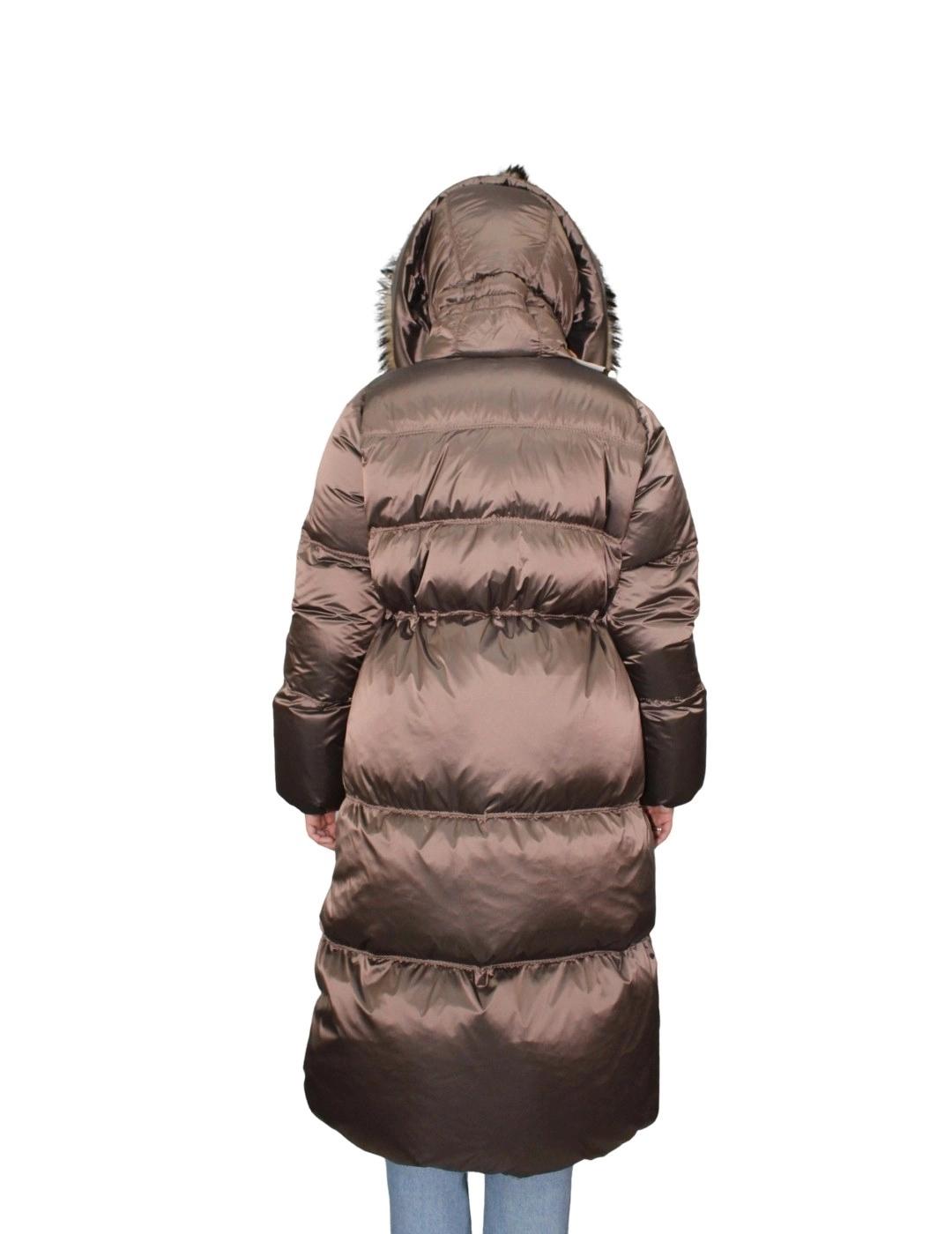 Flo&Clo Parka Marrón larga con capucha