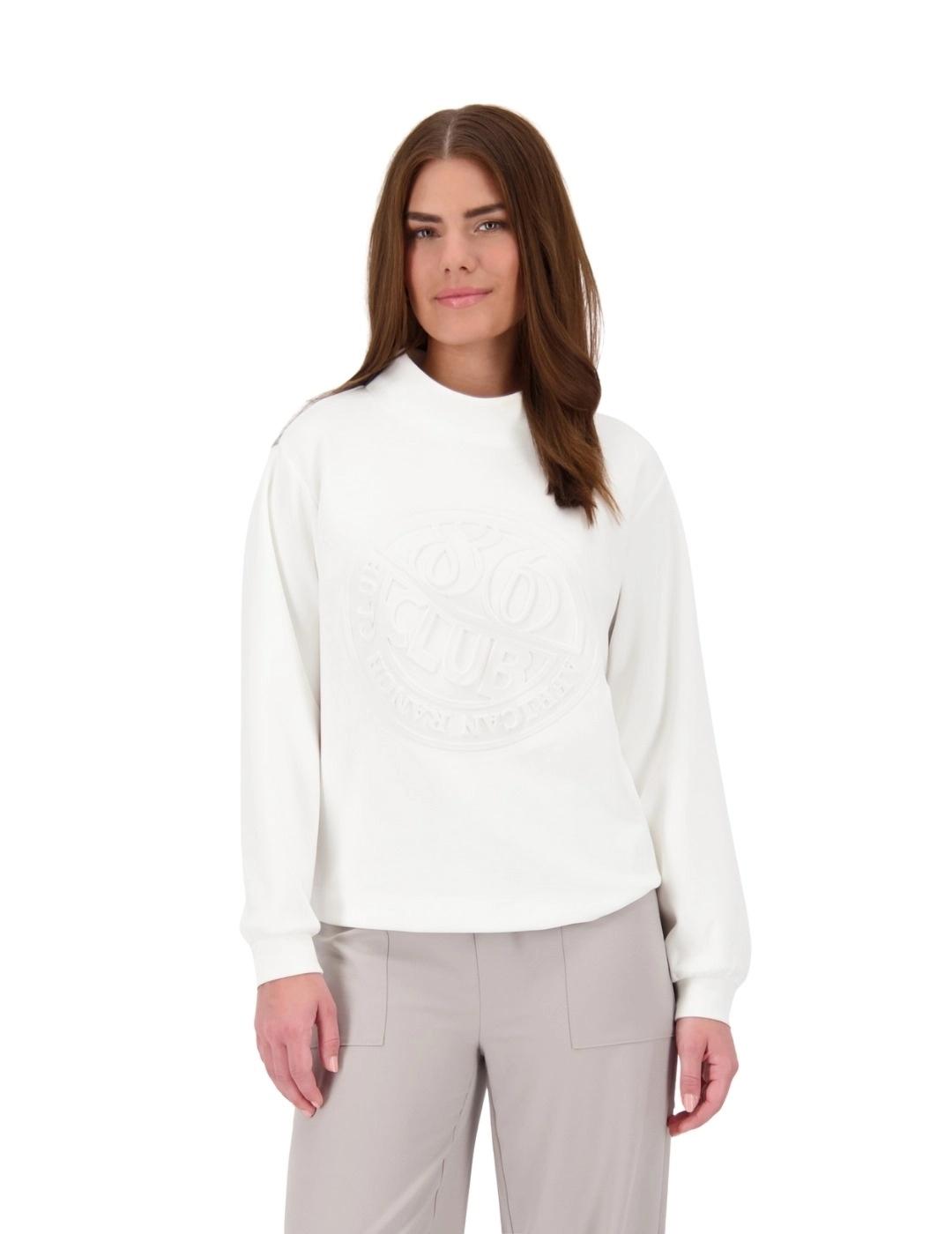 Monari Sudadera Blanca sin capucha