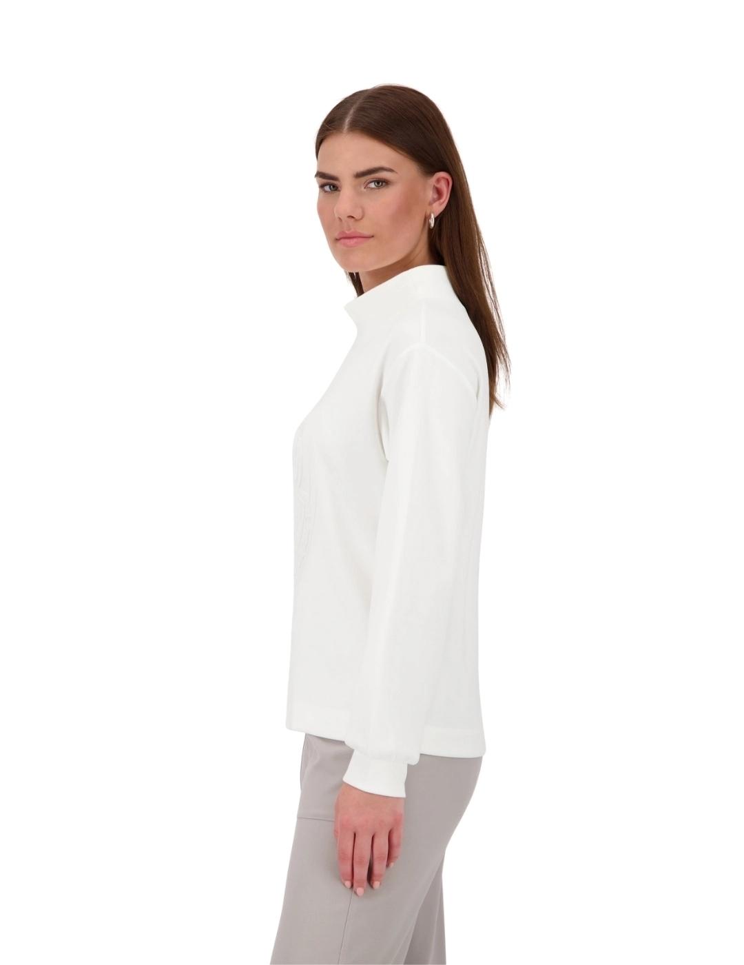Monari Sudadera Blanca sin capucha