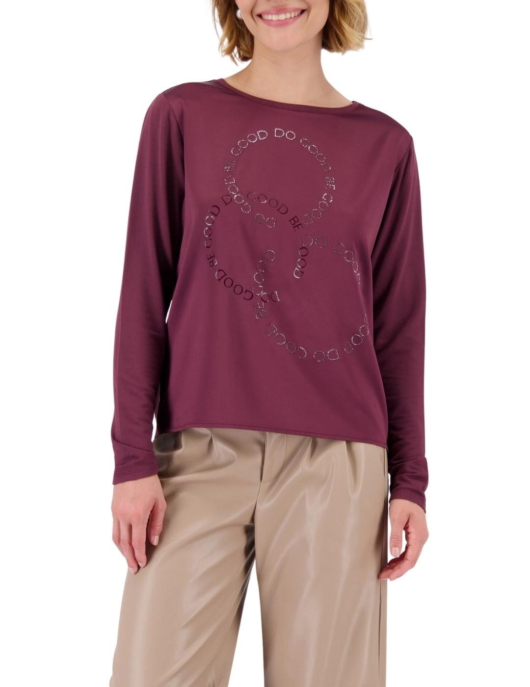 Monari Camiseta Burdeos manga larga