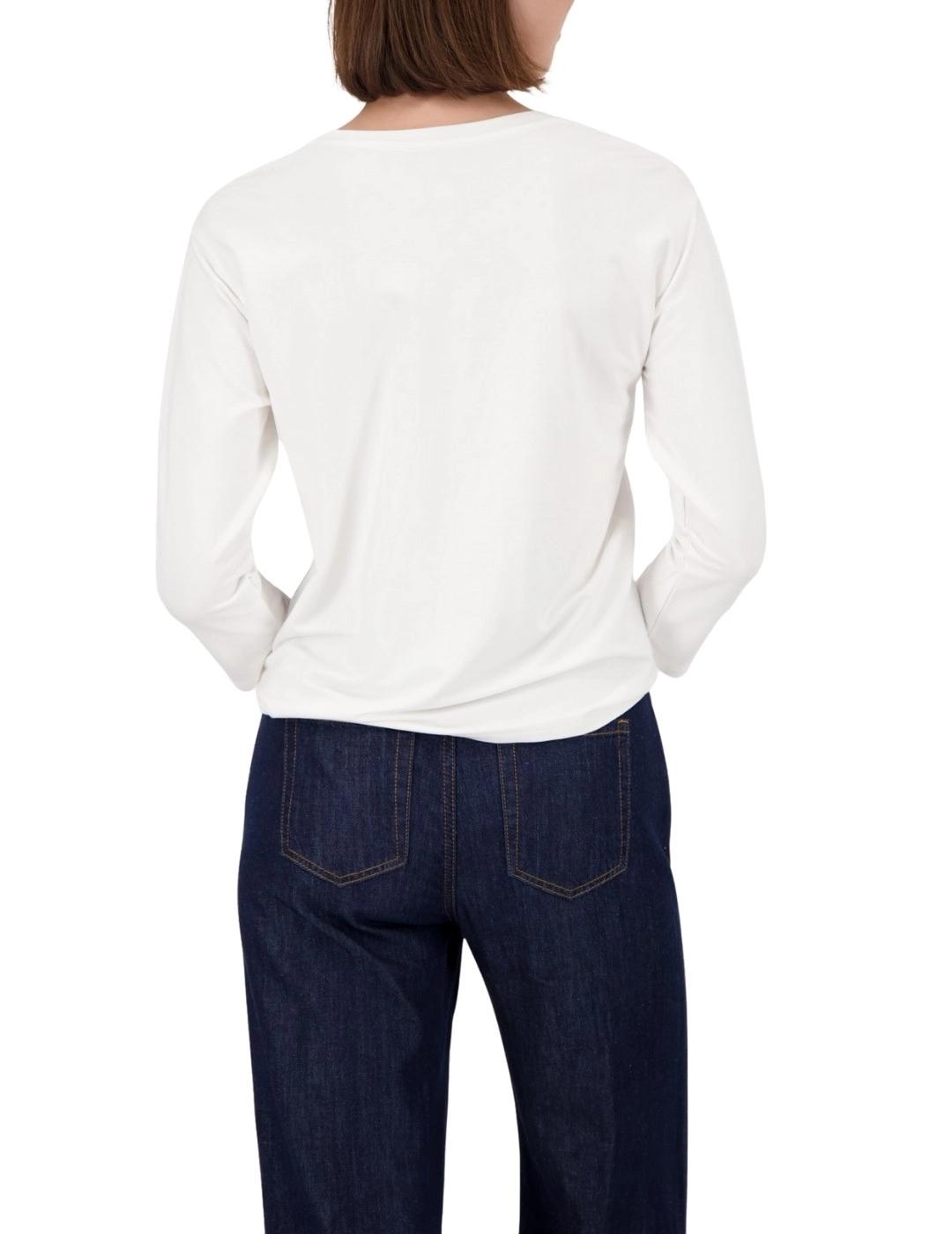 Monari Camiseta Blanca manga tres cuartos