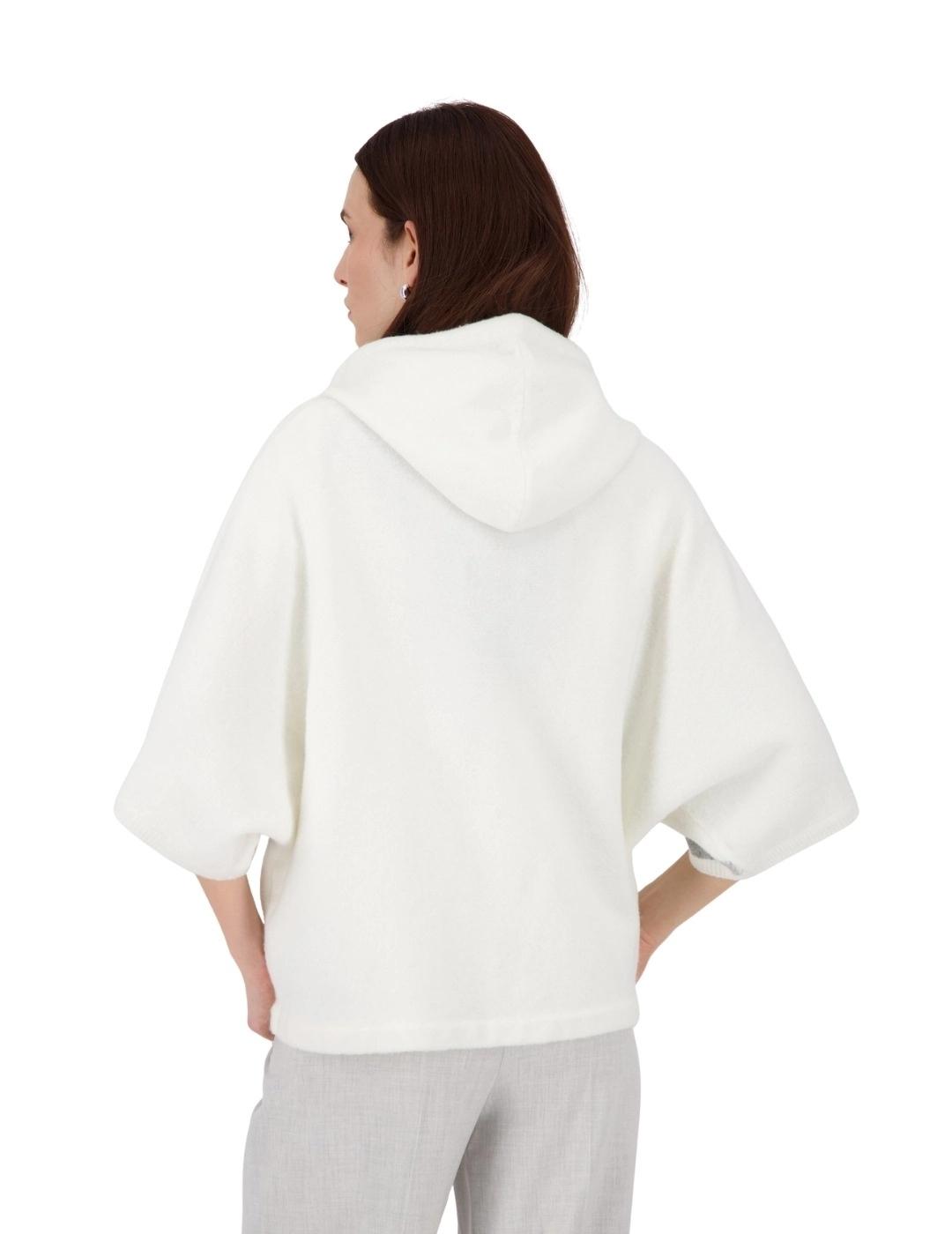 Monari Chaqueta Blanca con rombos grises