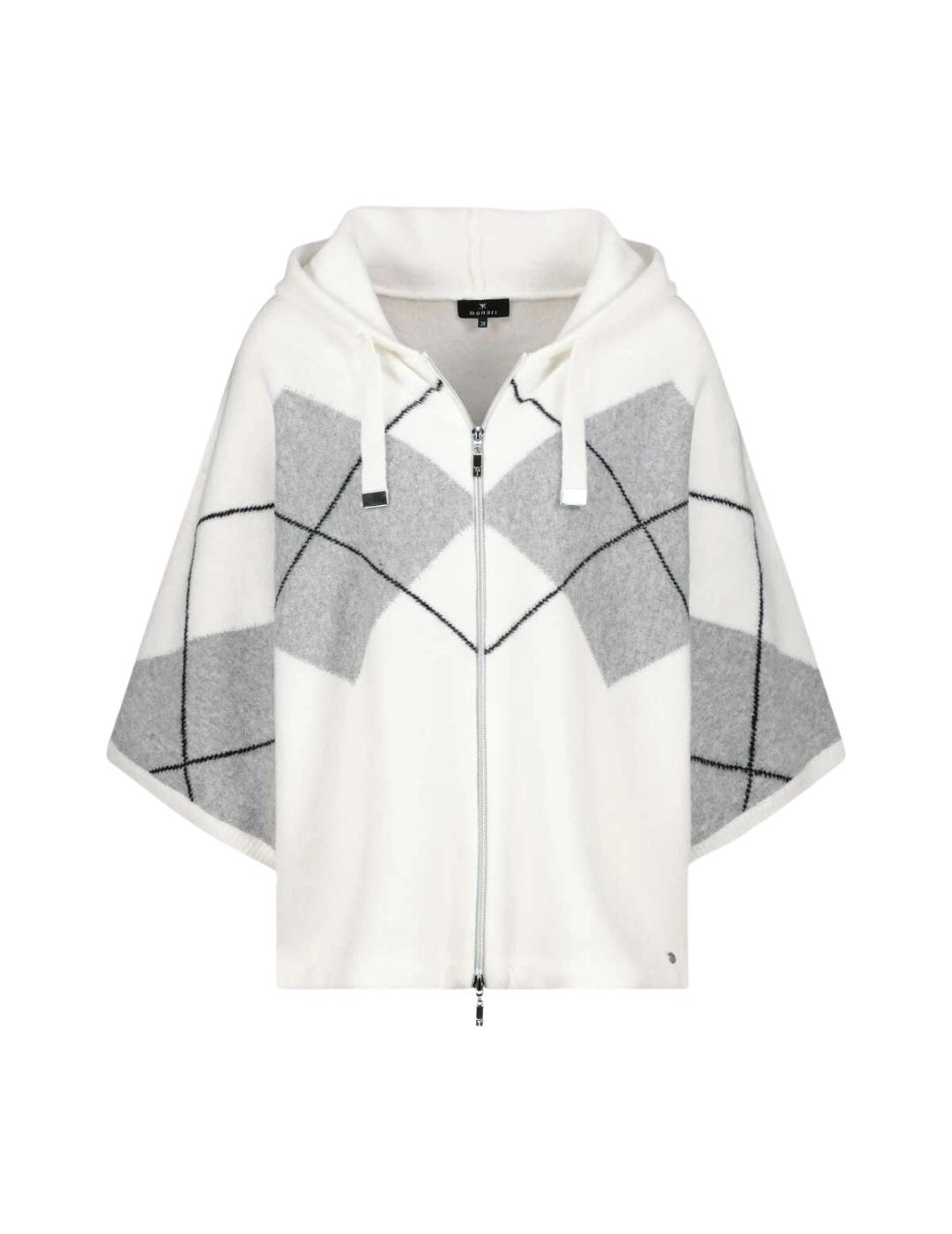 Monari Chaqueta Blanca con rombos grises
