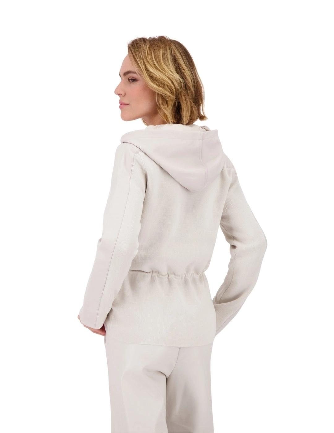 Monari Chaqueta Crema con capucha