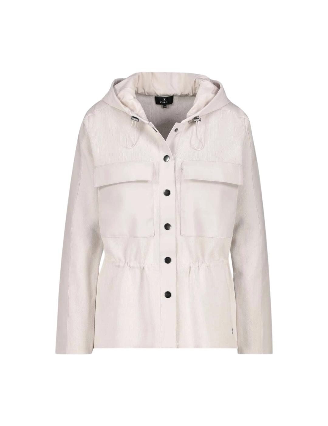 Monari Chaqueta Crema con capucha