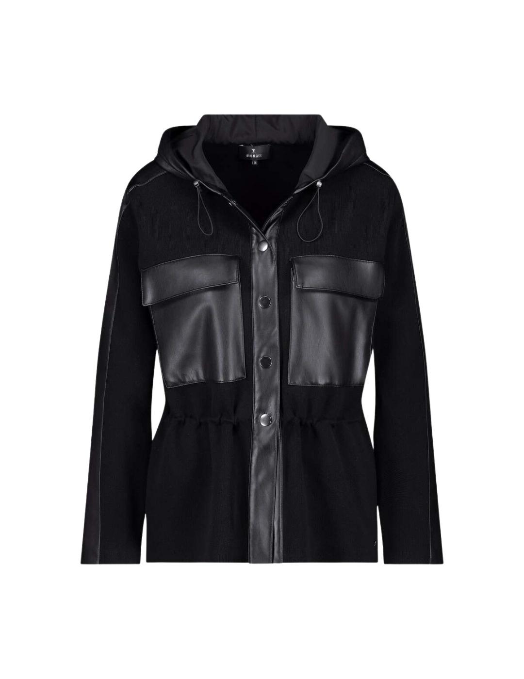 Monari Chaqueta Negra con capucha